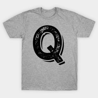 Capital Letter Q Name Initial Monogram T-Shirt